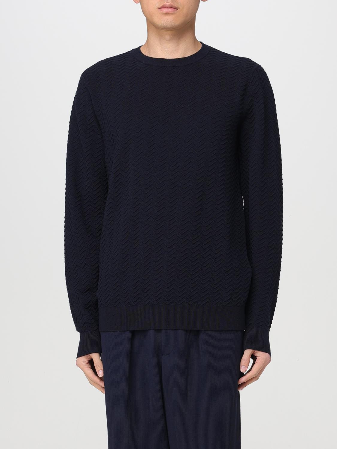 Shop Giorgio Armani Sweatshirt  Men Color Blue