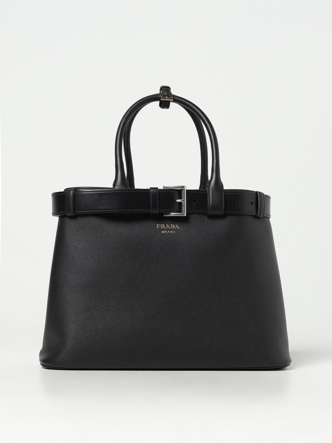 PRADA: Sac porté main femme - Noir | Sac Porté Main Prada ...