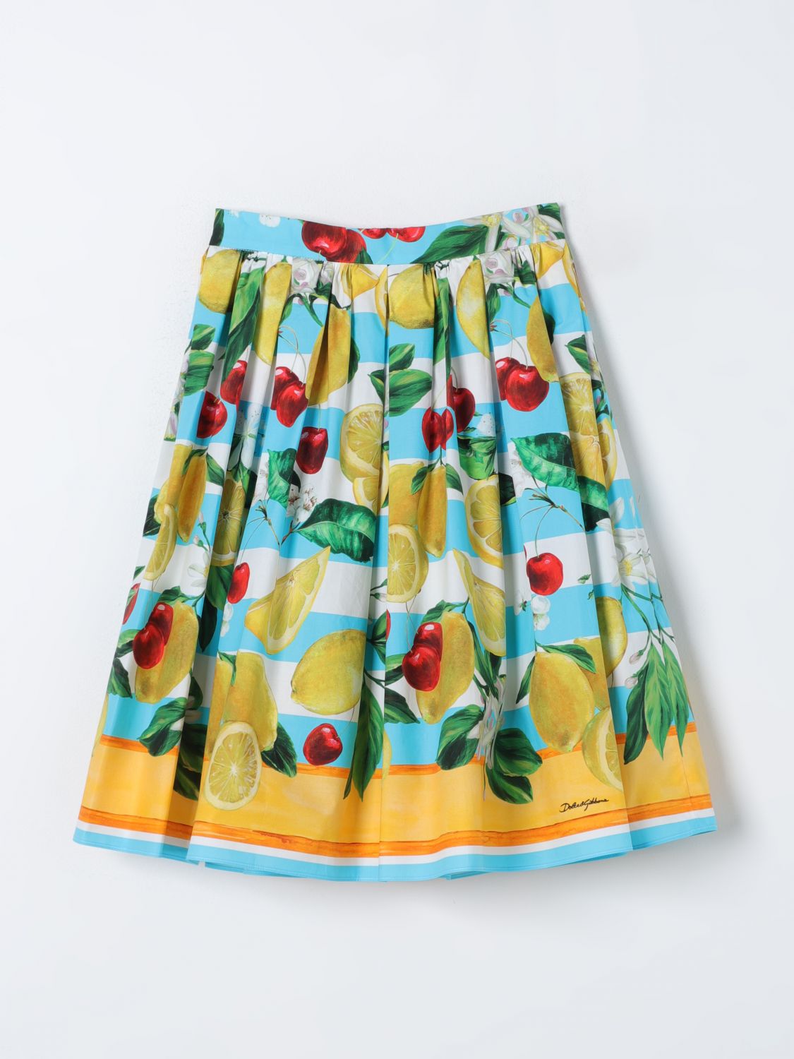 Shop Dolce & Gabbana Skirt  Kids Color Sky