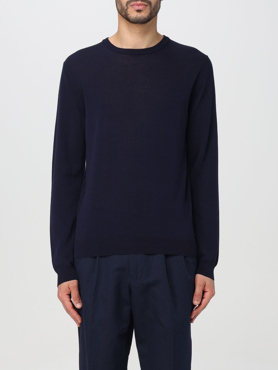 Shop Zanone Sweater  Men Color Navy