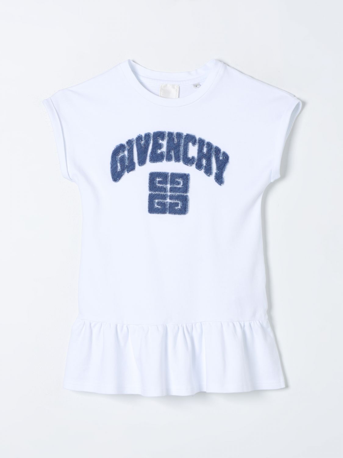 Shop Givenchy Dress  Kids Color White
