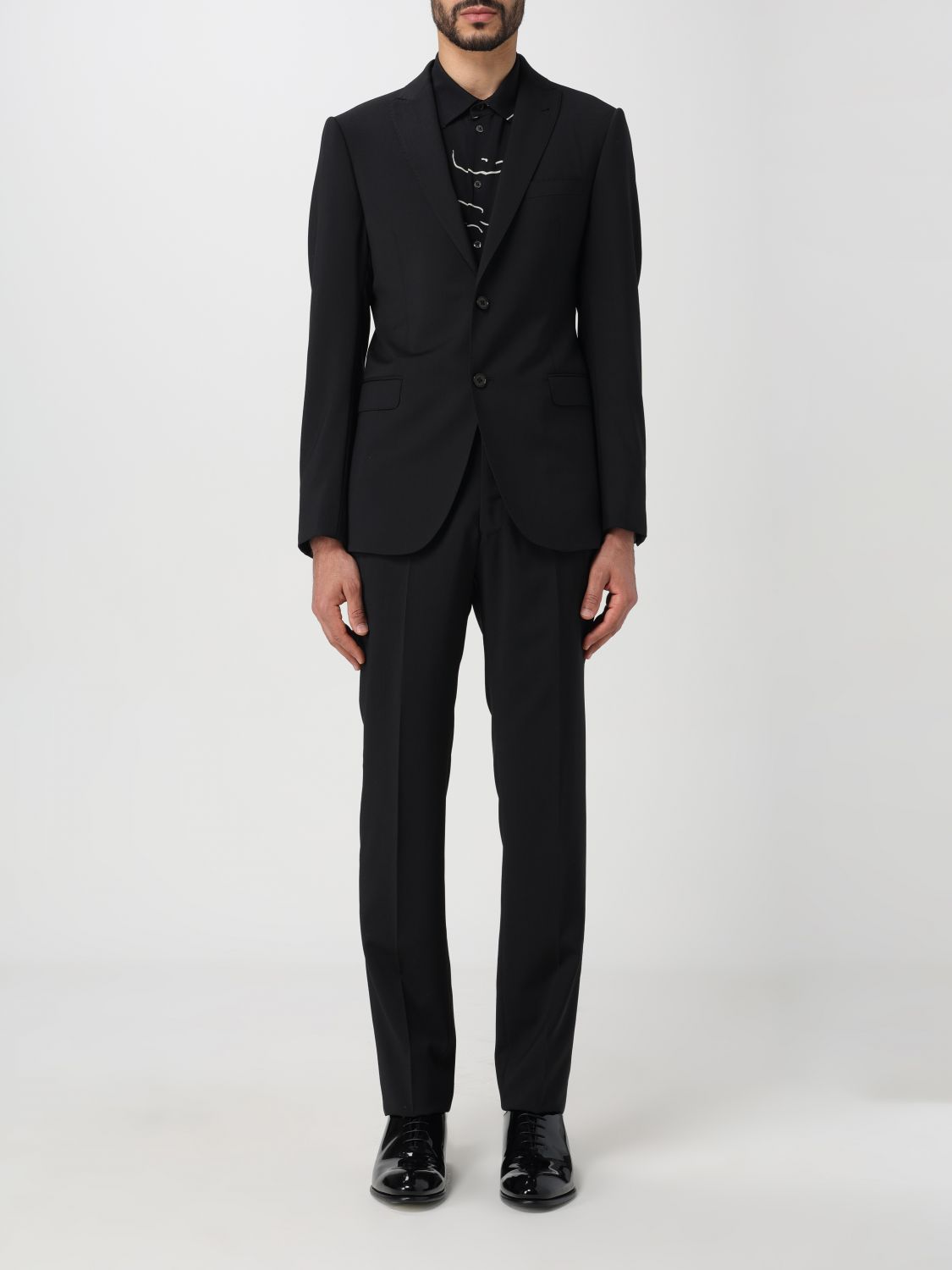 Shop Emporio Armani Suit  Men Color Black