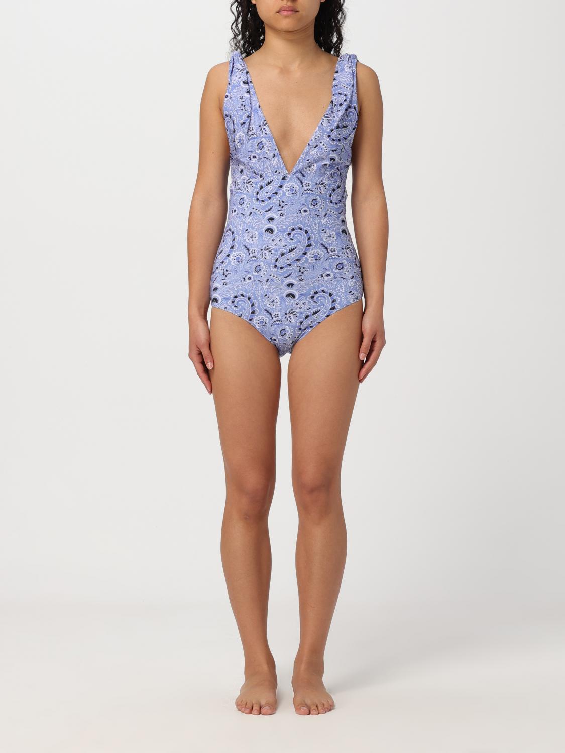 Shop Etro Swimsuit  Woman Color Gnawed Blue