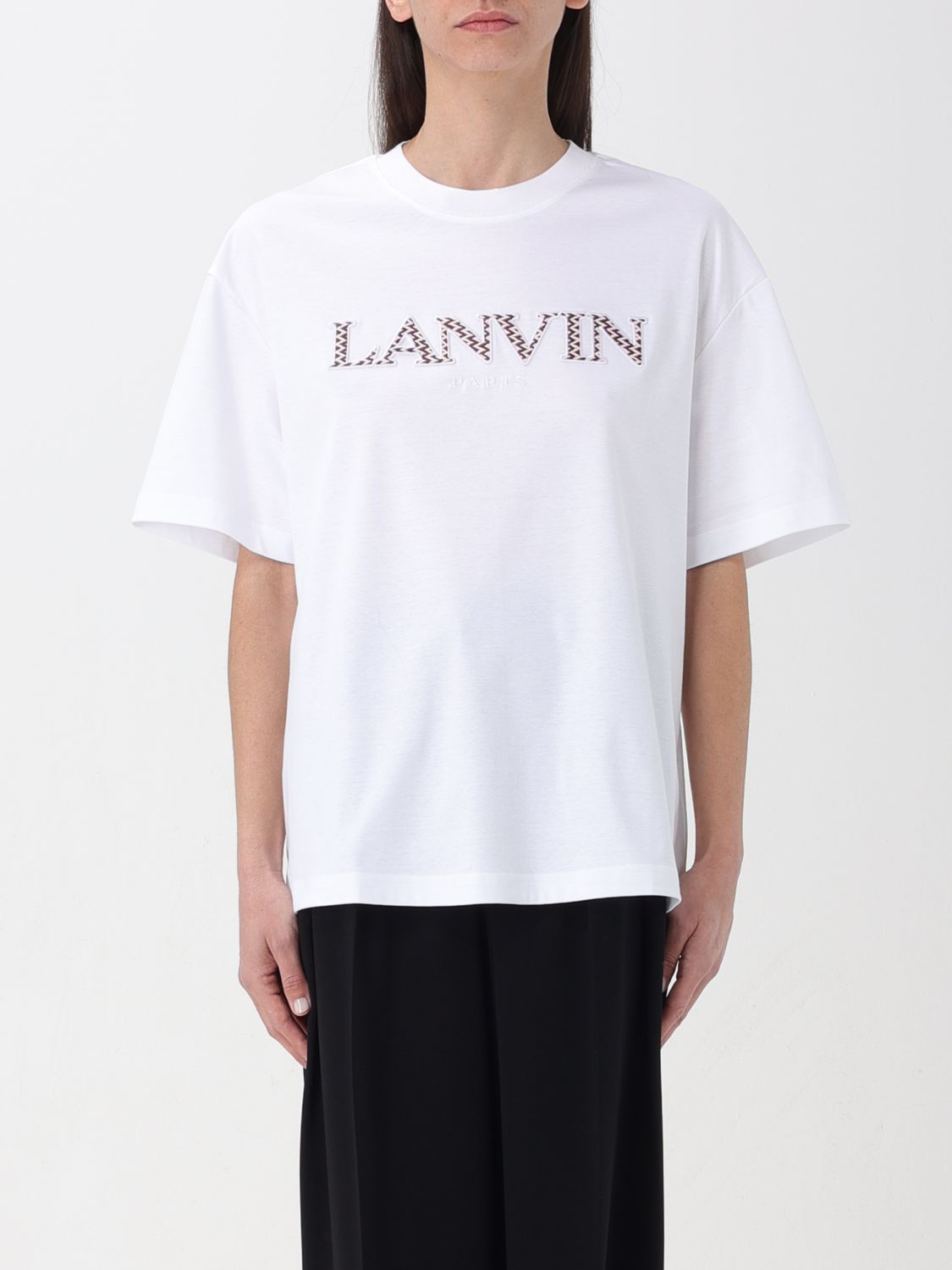 Shop Lanvin T-shirt  Woman Color White