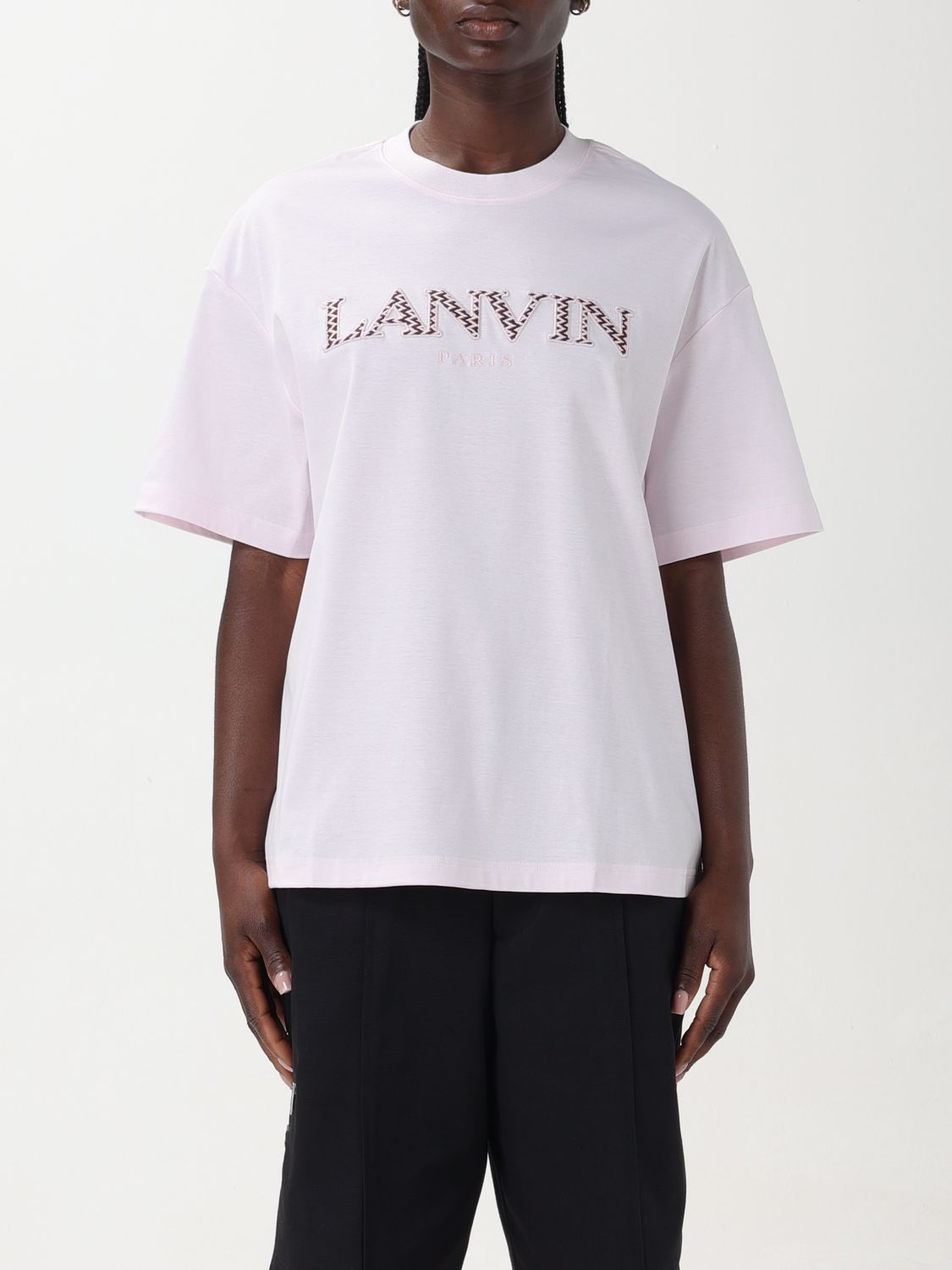 Shop Lanvin T-shirt  Woman Color Pink