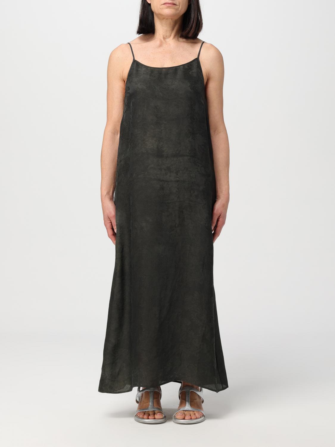 Uma Wang Adore Draped Midi Dress In Black