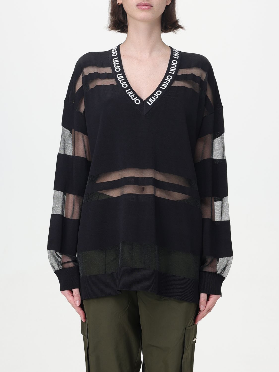 Shop Liu •jo Sweater Liu Jo Woman Color Black