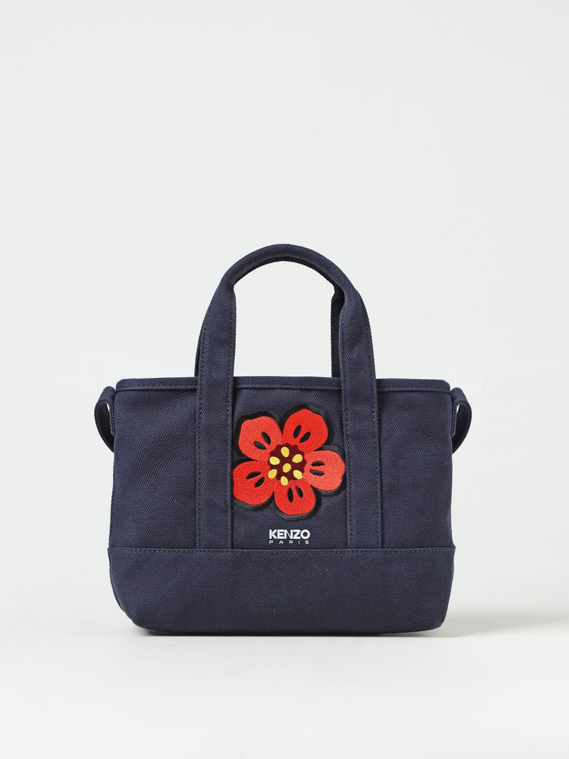 Kenzo Utility' Small Canvas Tote Bag Navy Blue