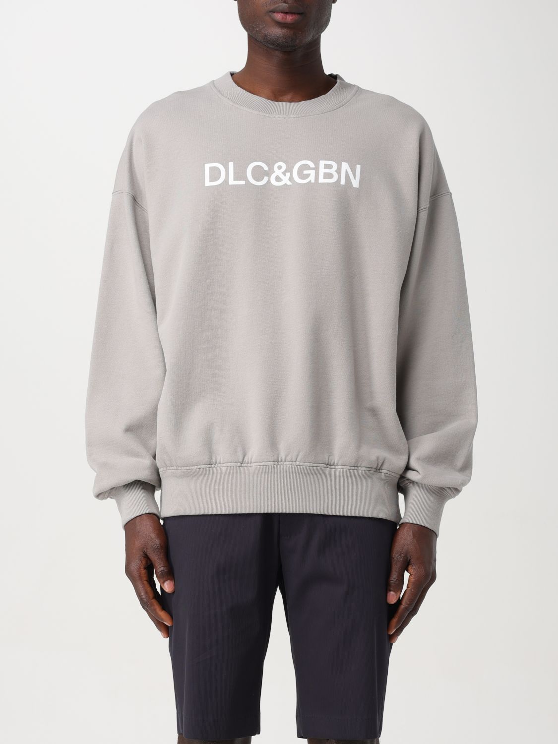 Shop Dolce & Gabbana Sweatshirt  Men Color Grey