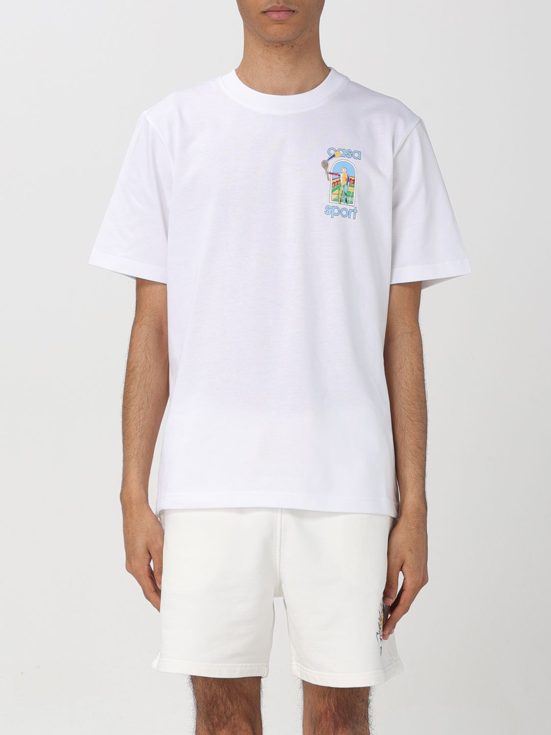 Shop Casablanca T-shirt  Men Color White