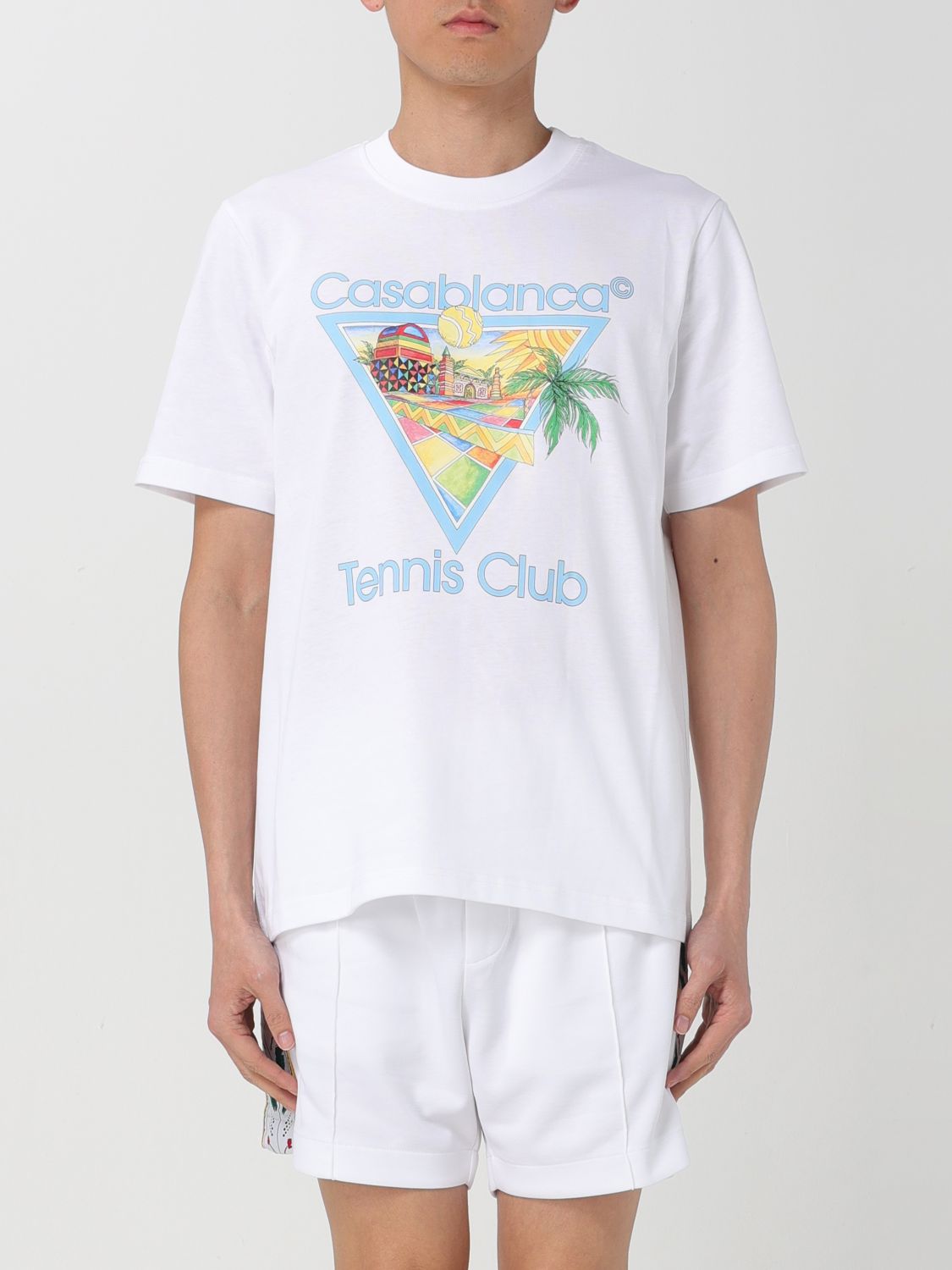 Shop Casablanca T-shirt  Men Color White
