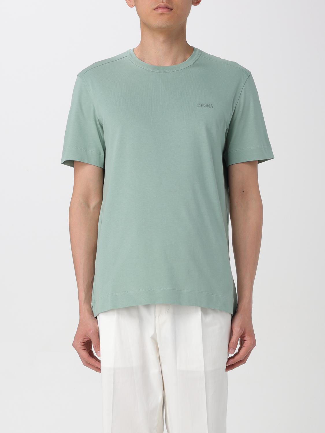 ZEGNA T-SHIRT ZEGNA MEN COLOR GREEN,F37382012