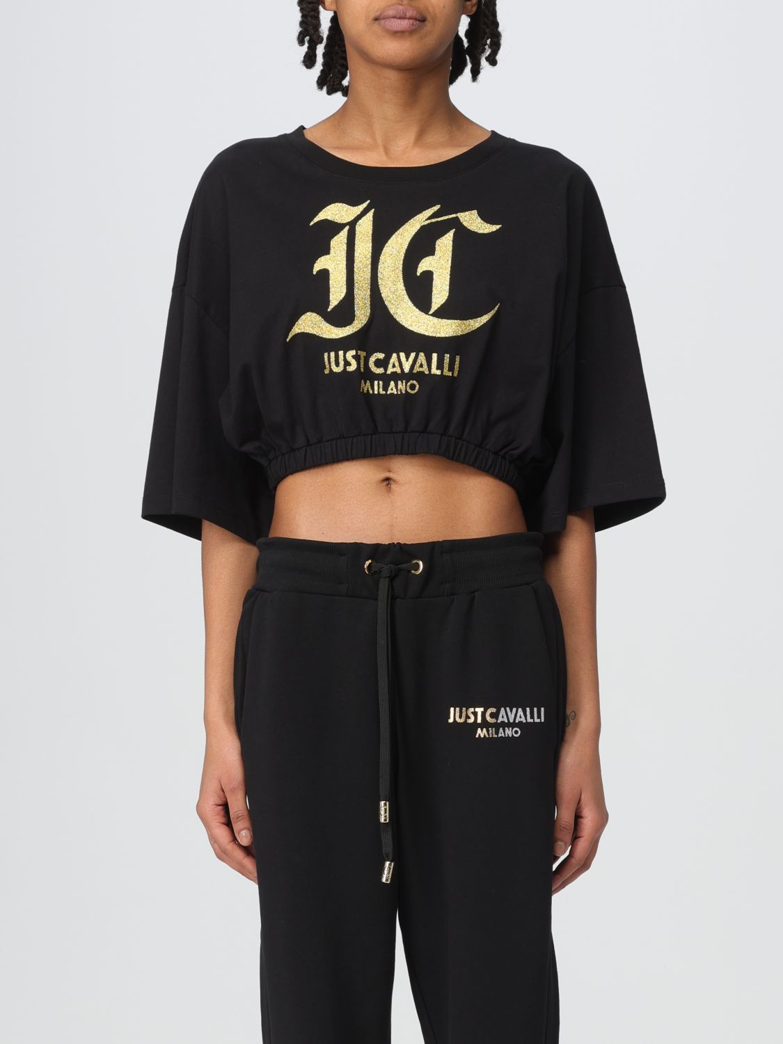 Shop Just Cavalli T-shirt  Woman Color Black