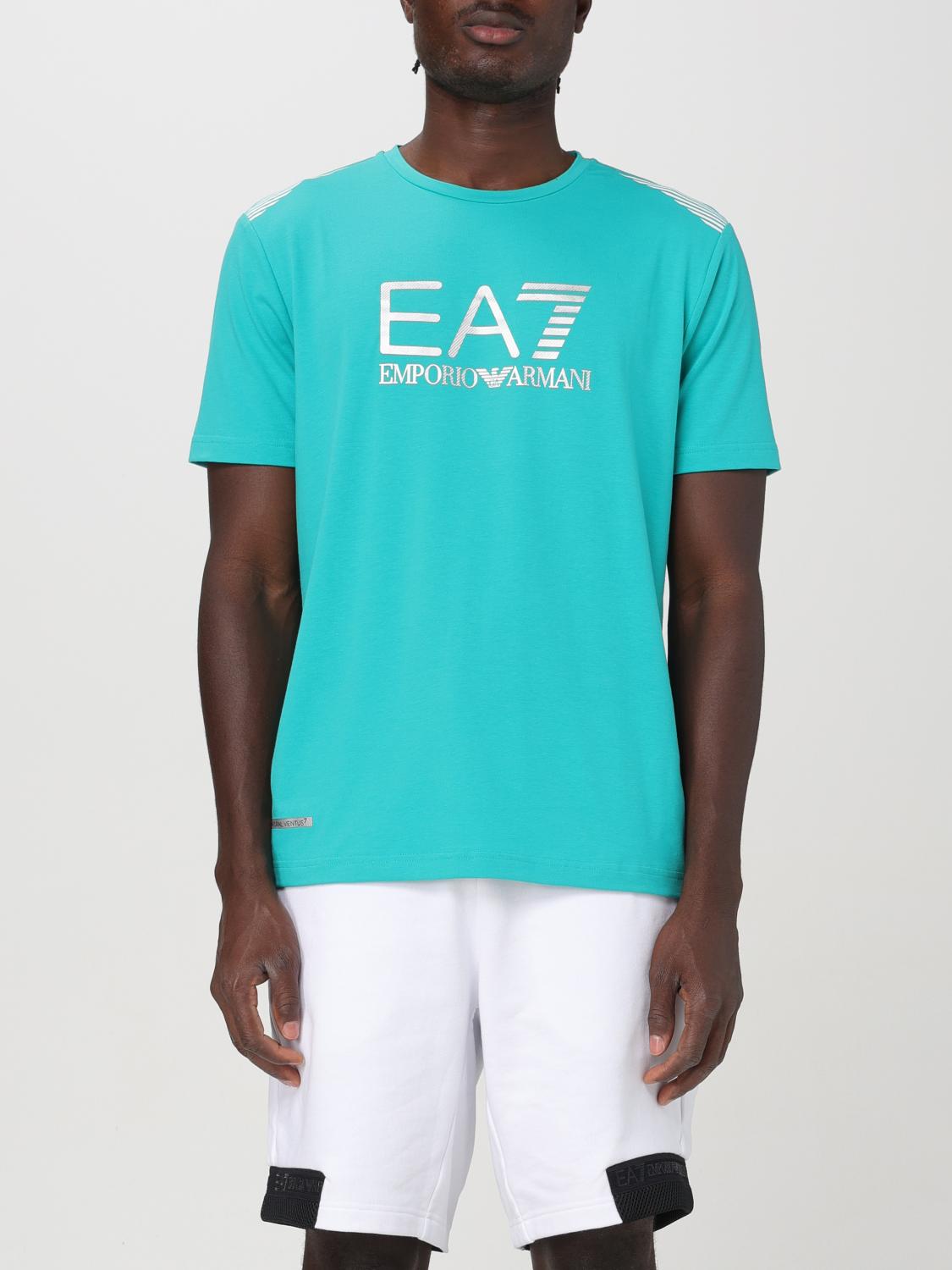 Shop Ea7 T-shirt  Men Color Water