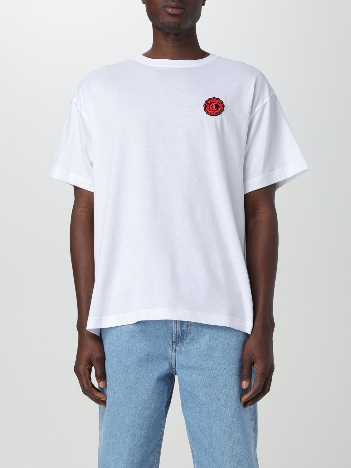 Shop Just Cavalli T-shirt  Men Color White