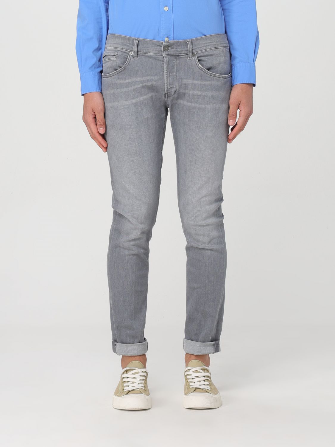 Shop Dondup Jeans  Men Color Grey