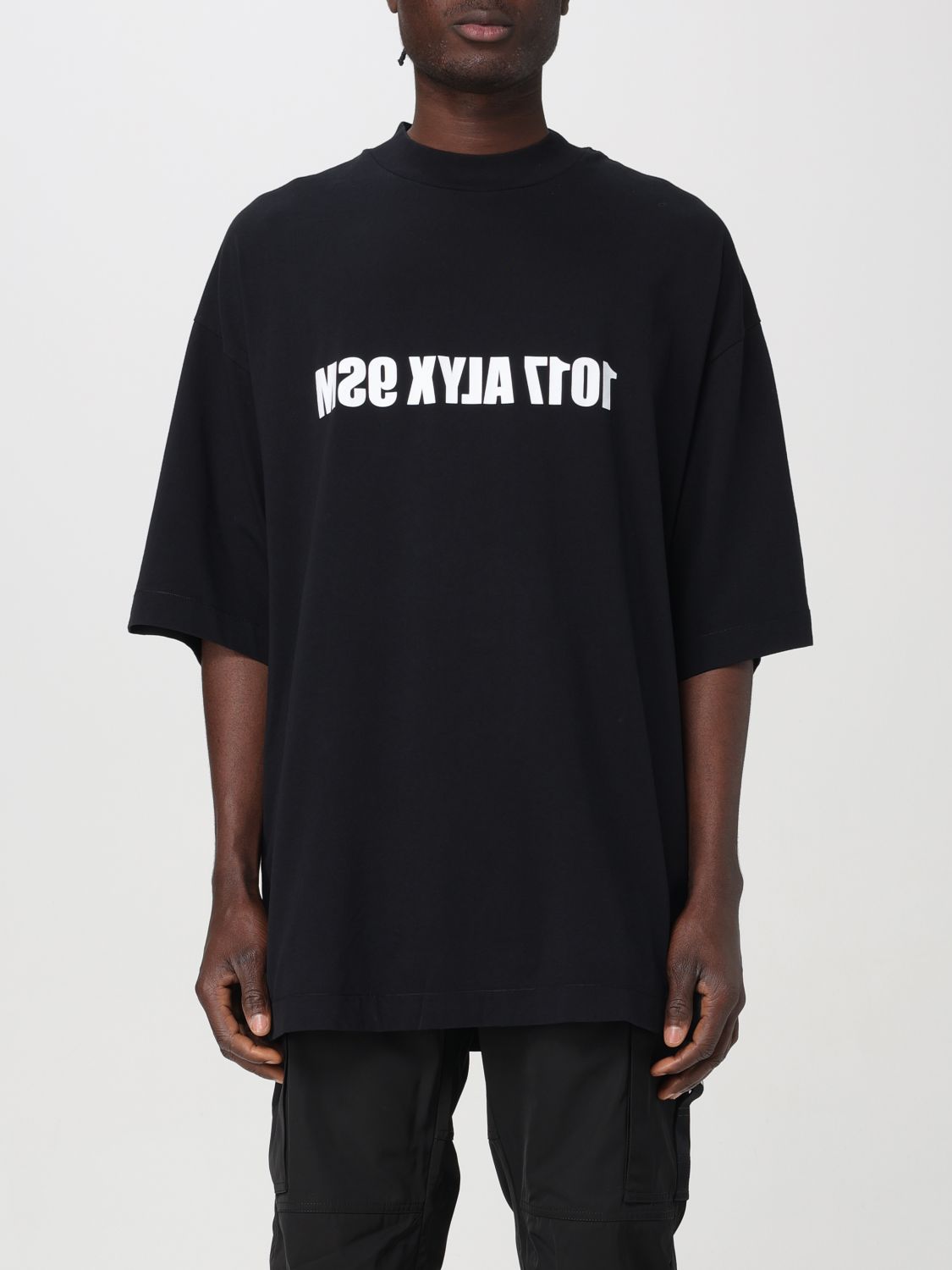 t-shirt alyx men color black