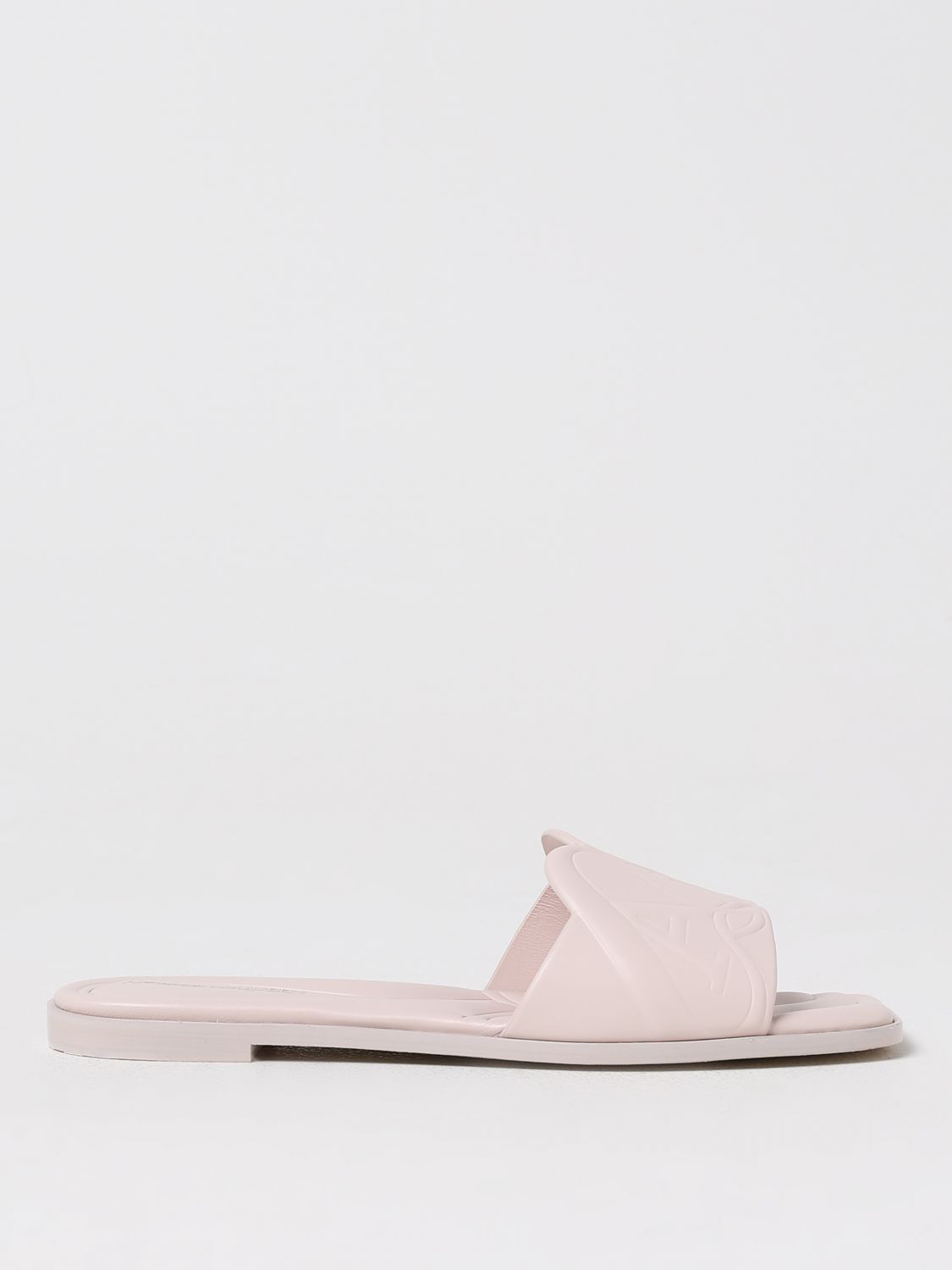 Shop Alexander Mcqueen Flat Sandals  Woman Color Pink