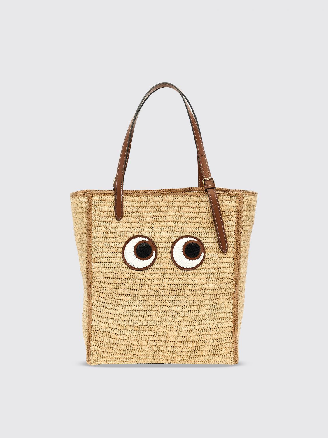 Shop Anya Hindmarch Tote Bags  Woman Color Beige