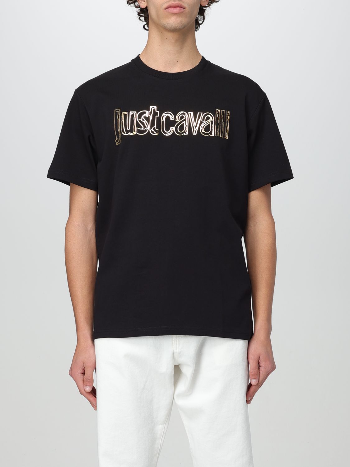 Shop Just Cavalli T-shirt  Men Color Black