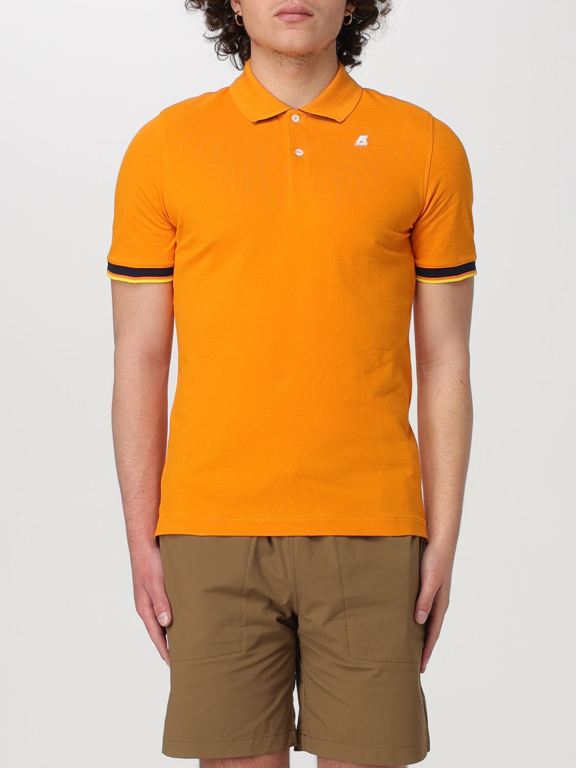 Shop K-way Polo Shirt  Men Color Orange