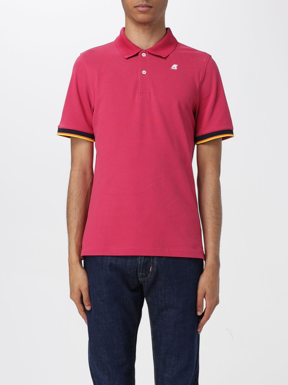 Shop K-way Polo Shirt  Men Color Pink