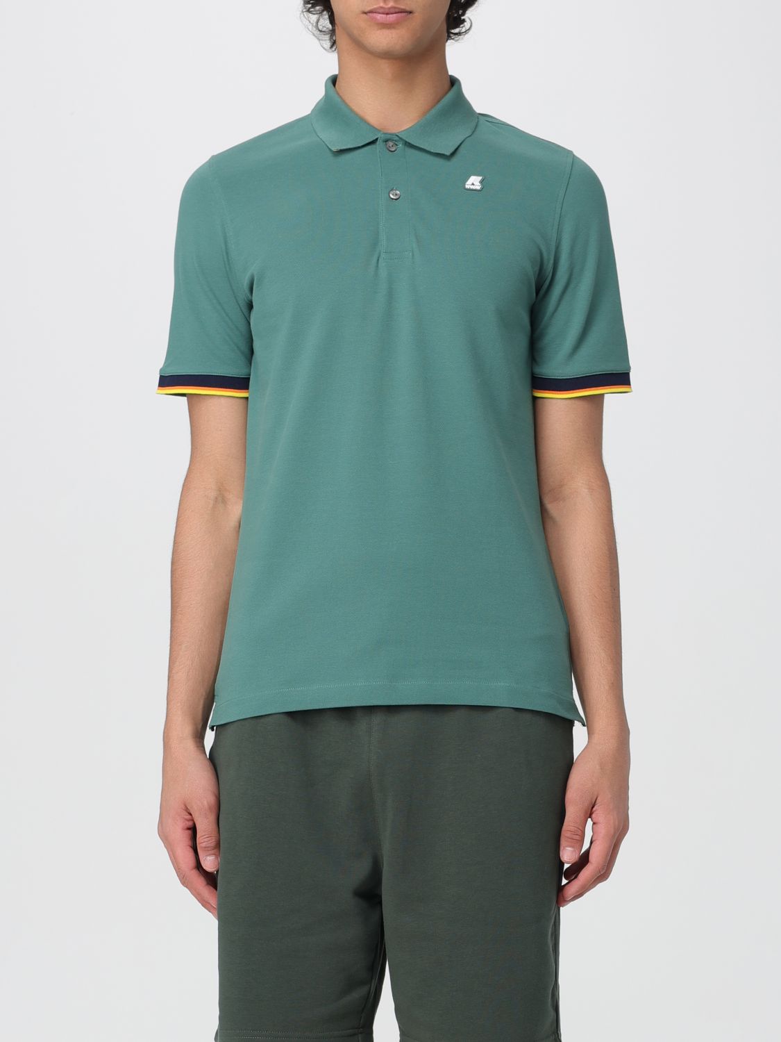 Shop K-way Polo Shirt  Men Color Bottle Green