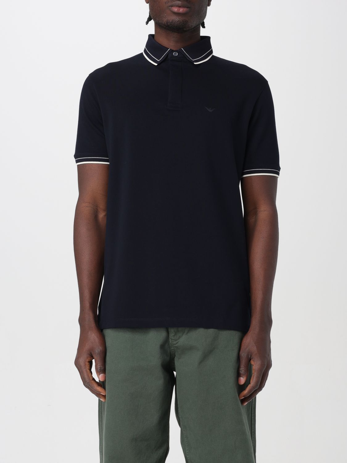 Polo Shirt EMPORIO ARMANI Men color Navy