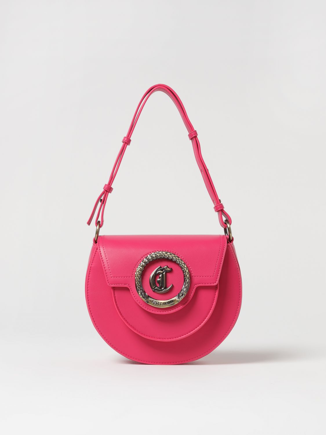Shop Just Cavalli Shoulder Bag  Woman Color Fuchsia