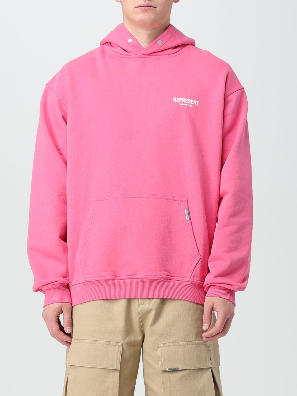 Shop Represent Sweatshirt  Men Color Pink