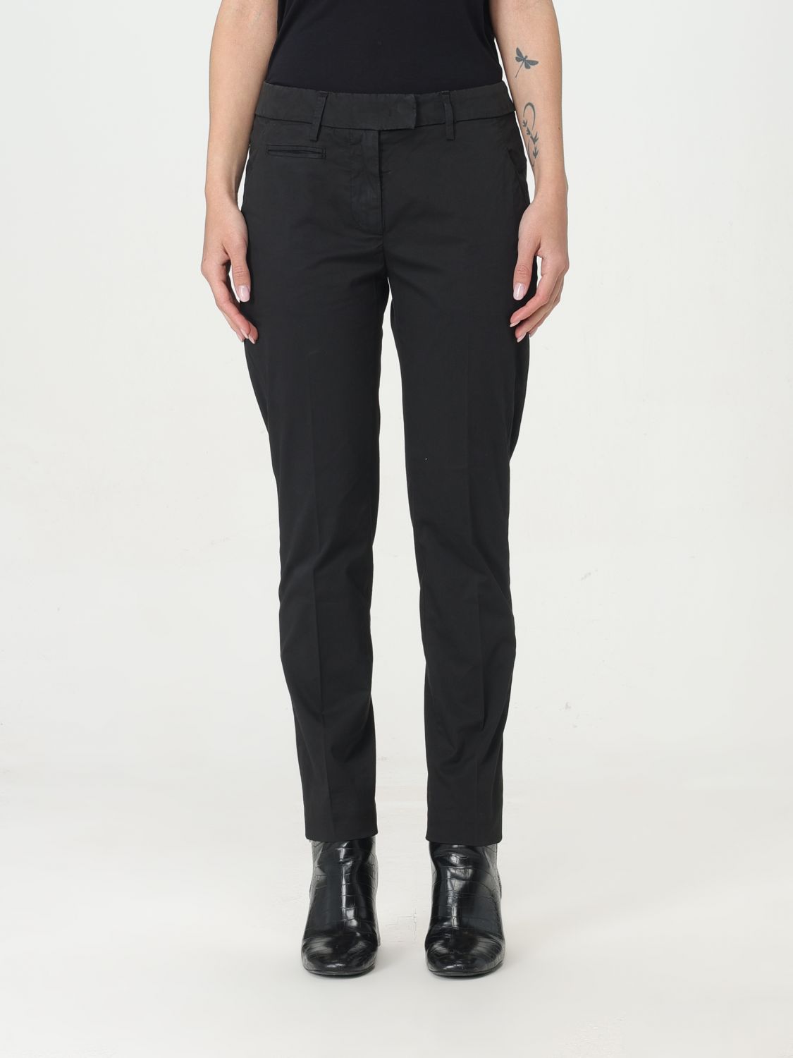 Shop Dondup Pants  Woman Color Black