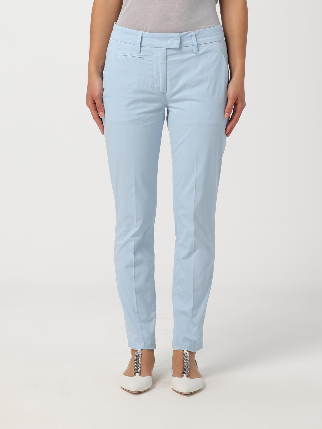 Shop Dondup Pants  Woman Color Blue