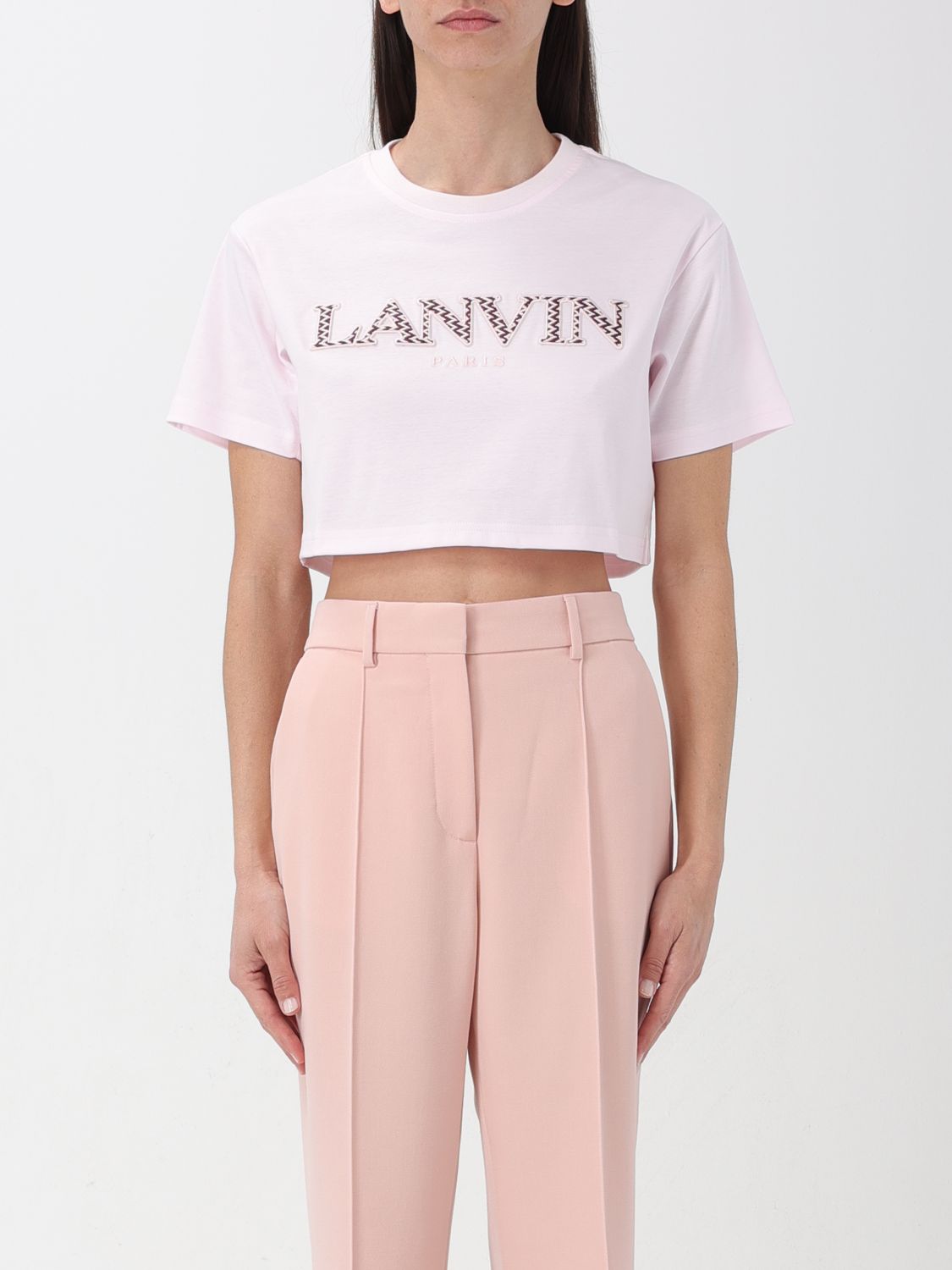 Shop Lanvin T-shirt  Woman Color Pink