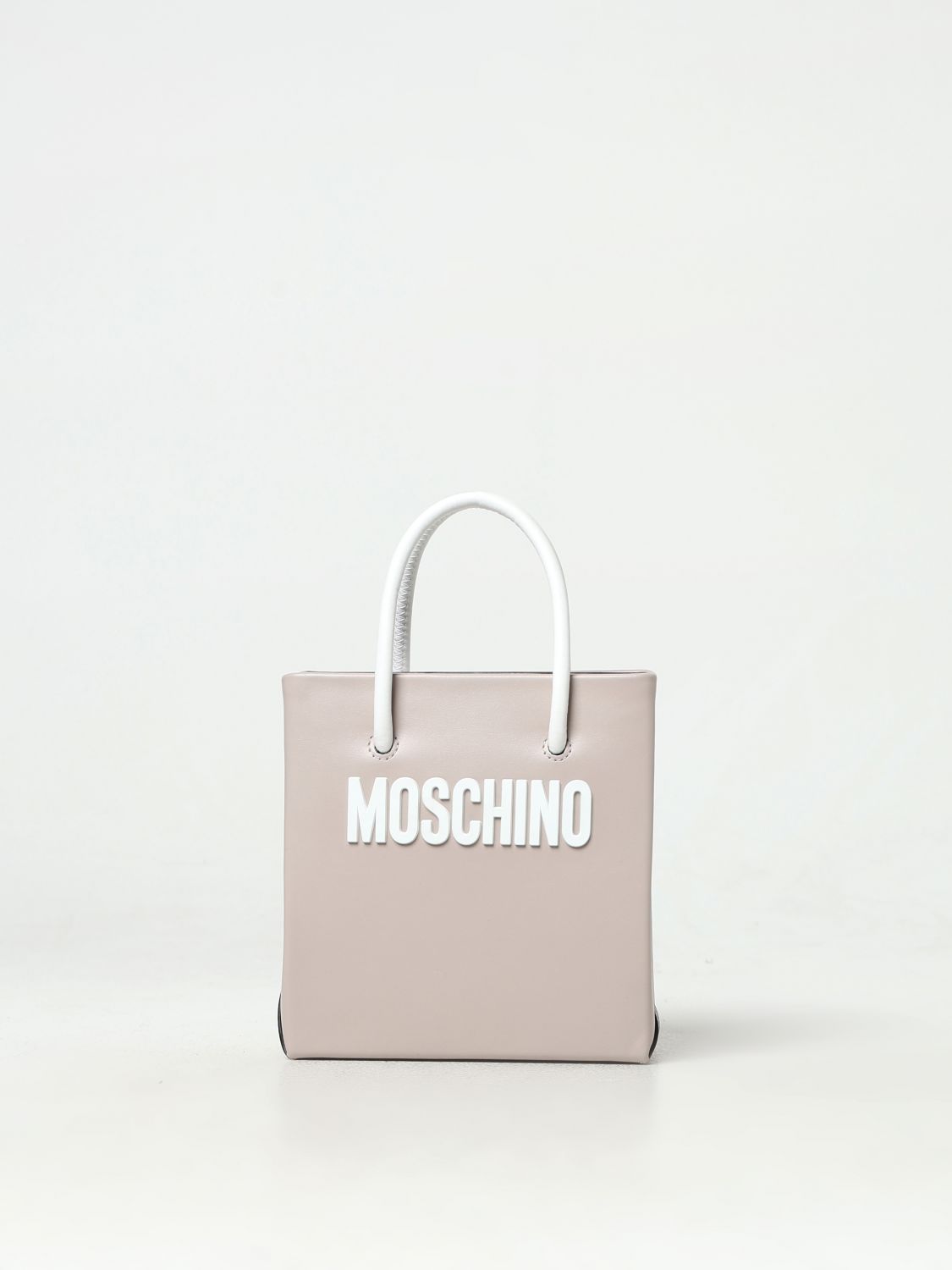 Shop Moschino Couture Mini Bag  Woman Color Grey