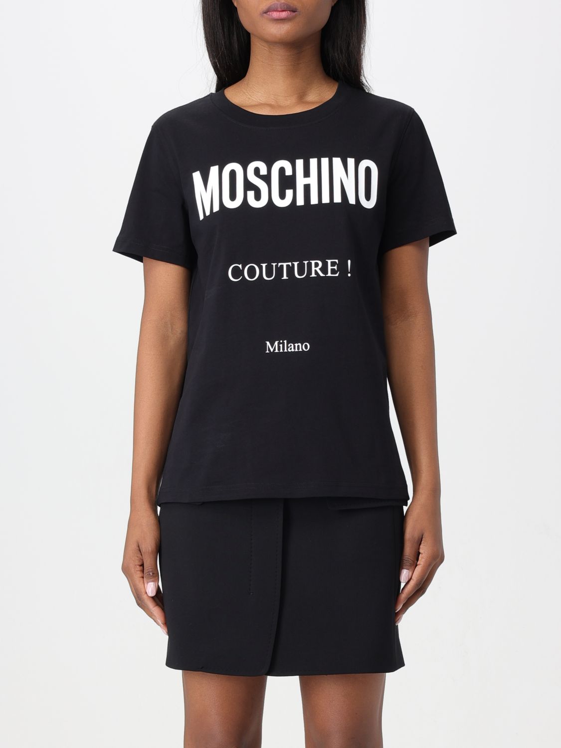 Shop Moschino Couture T-shirt  Woman Color Black