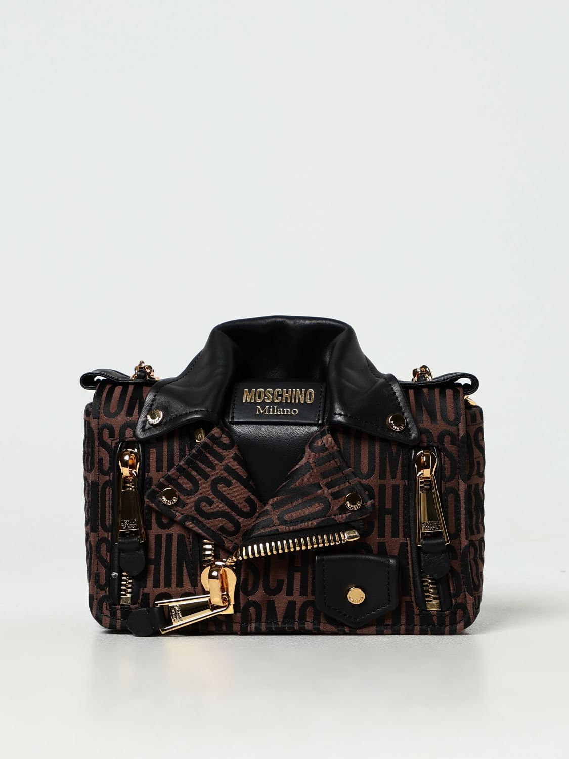 Shop Moschino Couture Shoulder Bag  Woman Color Brown