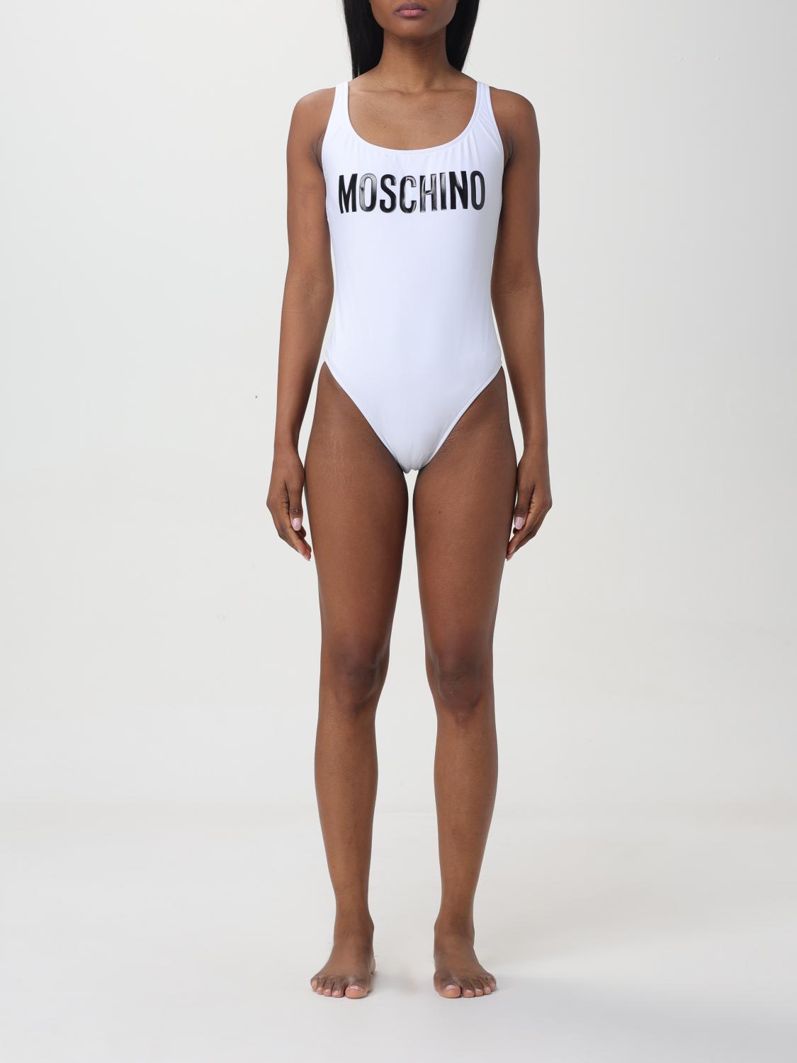 Shop Moschino Couture Swimsuit  Woman Color White