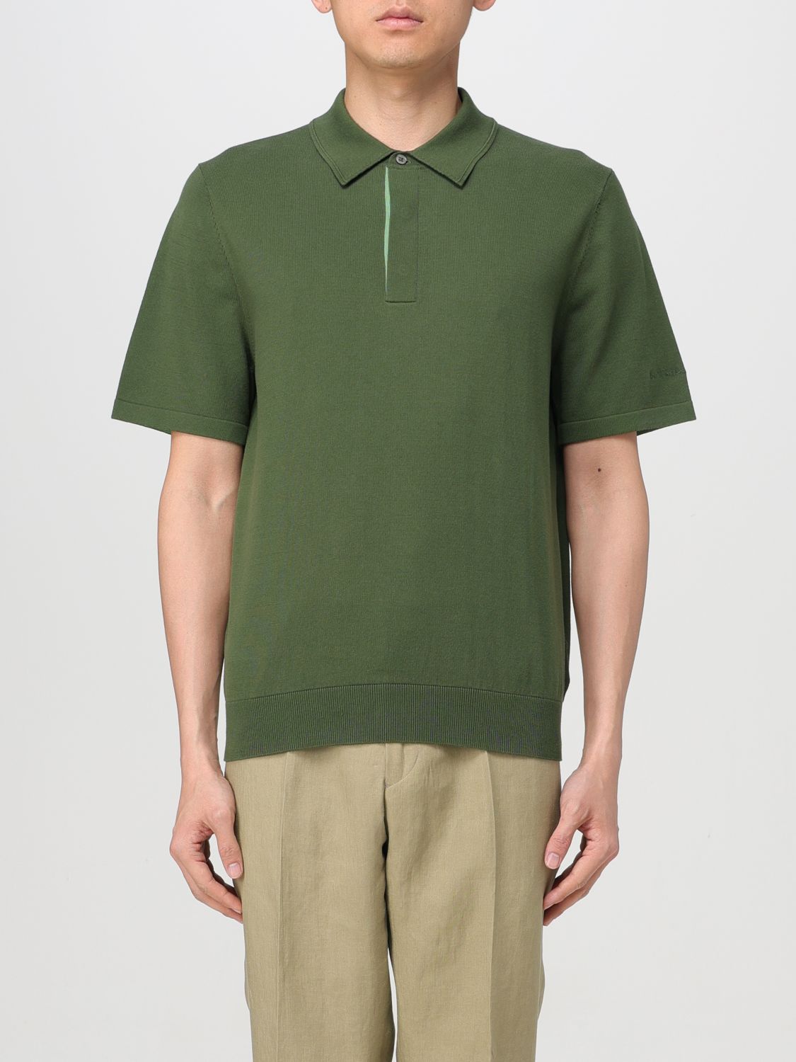 Shop Paul Smith Polo Shirt  Men Color Green