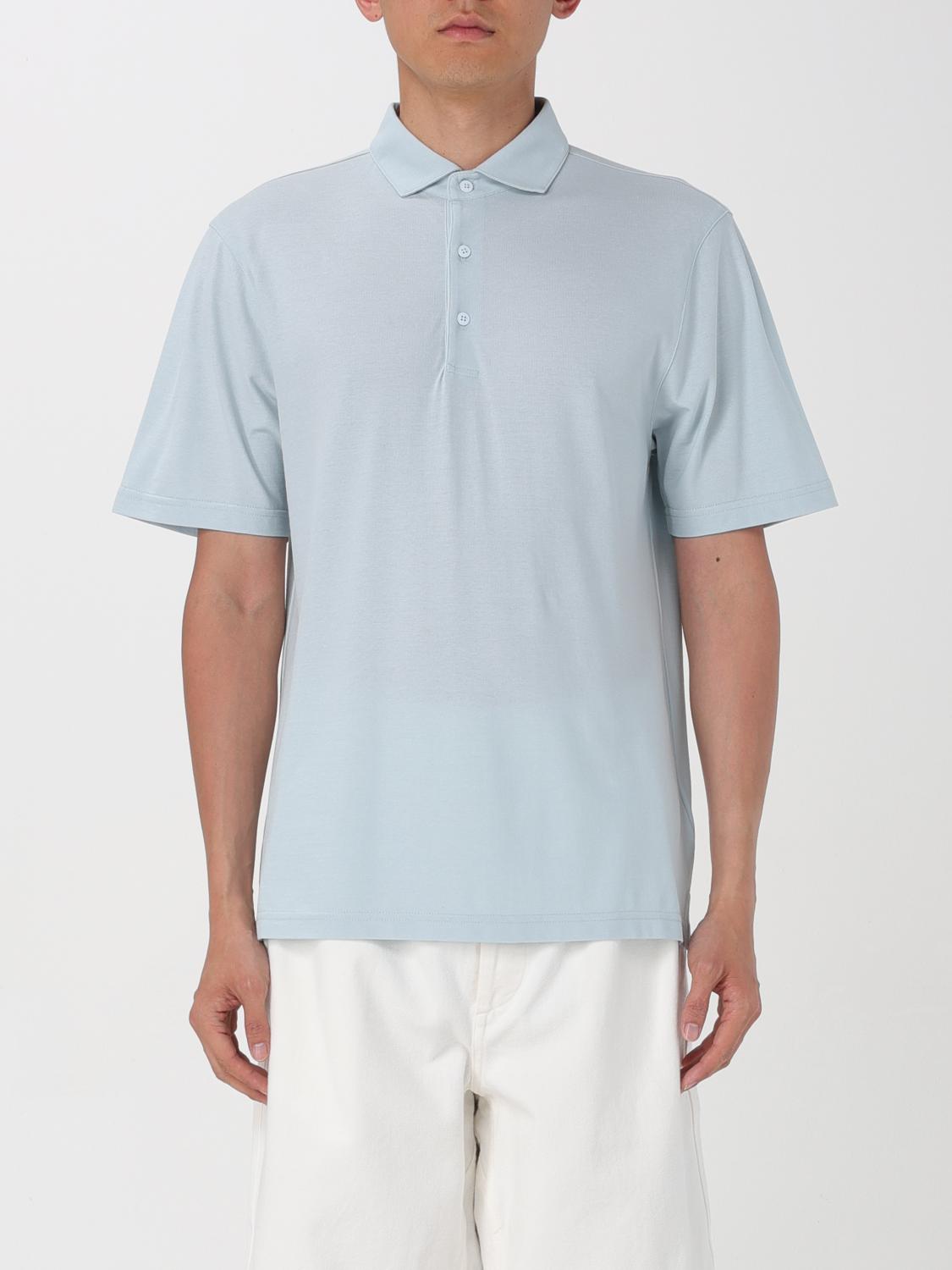 Shop Lardini Polo Shirt  Men Color Blue