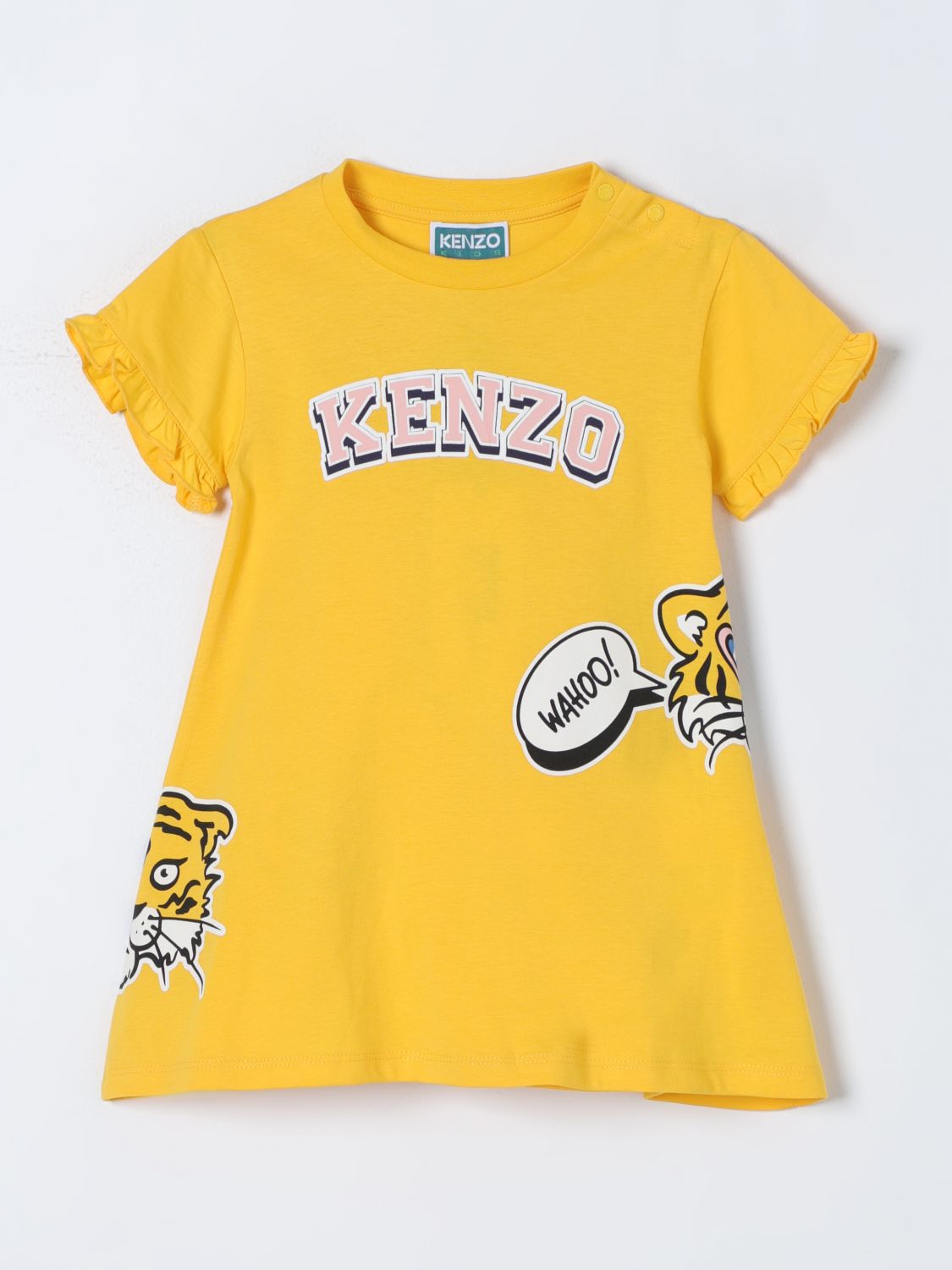 Kenzo Dress  Kids Kids Color Yellow