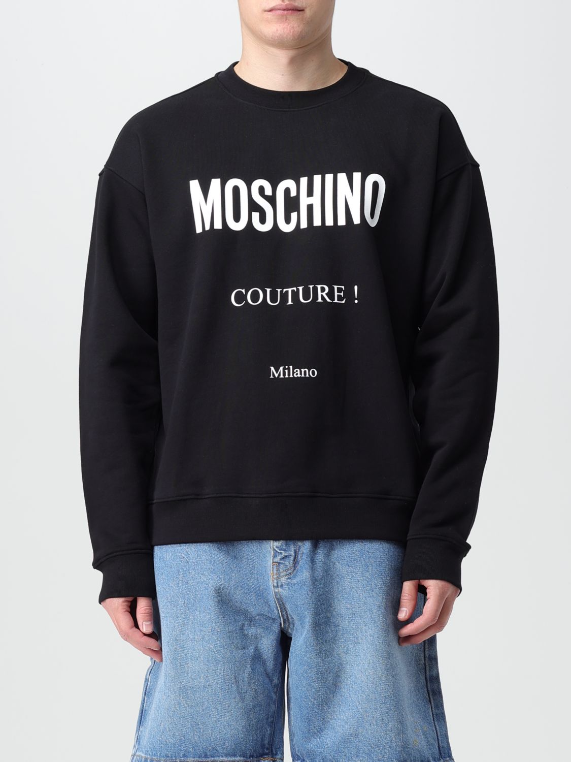 Shop Moschino Couture Sweatshirt  Men Color Black