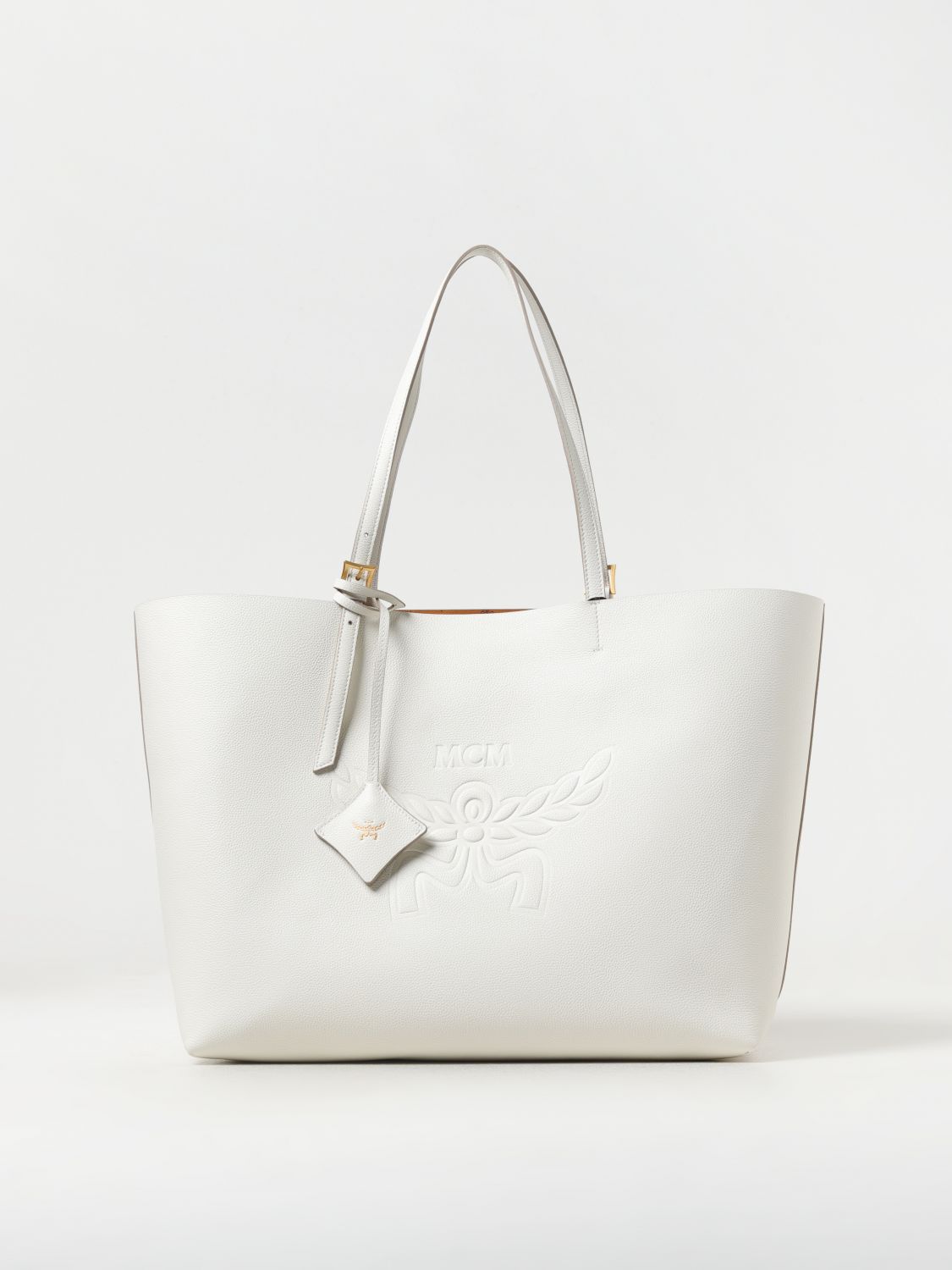 Shop Mcm Tote Bags  Woman Color White