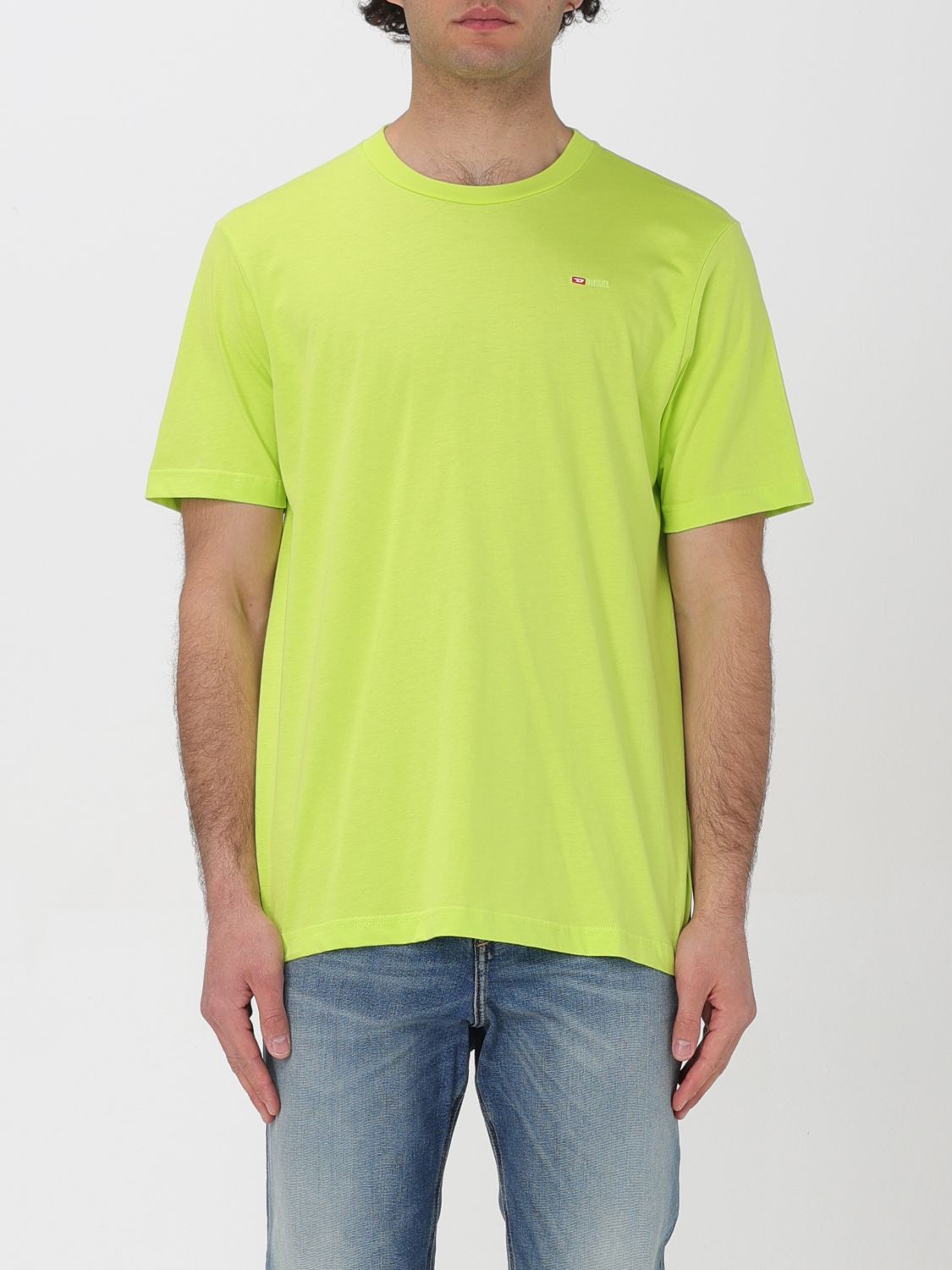 Shop Diesel T-shirt  Men Color Acid Green