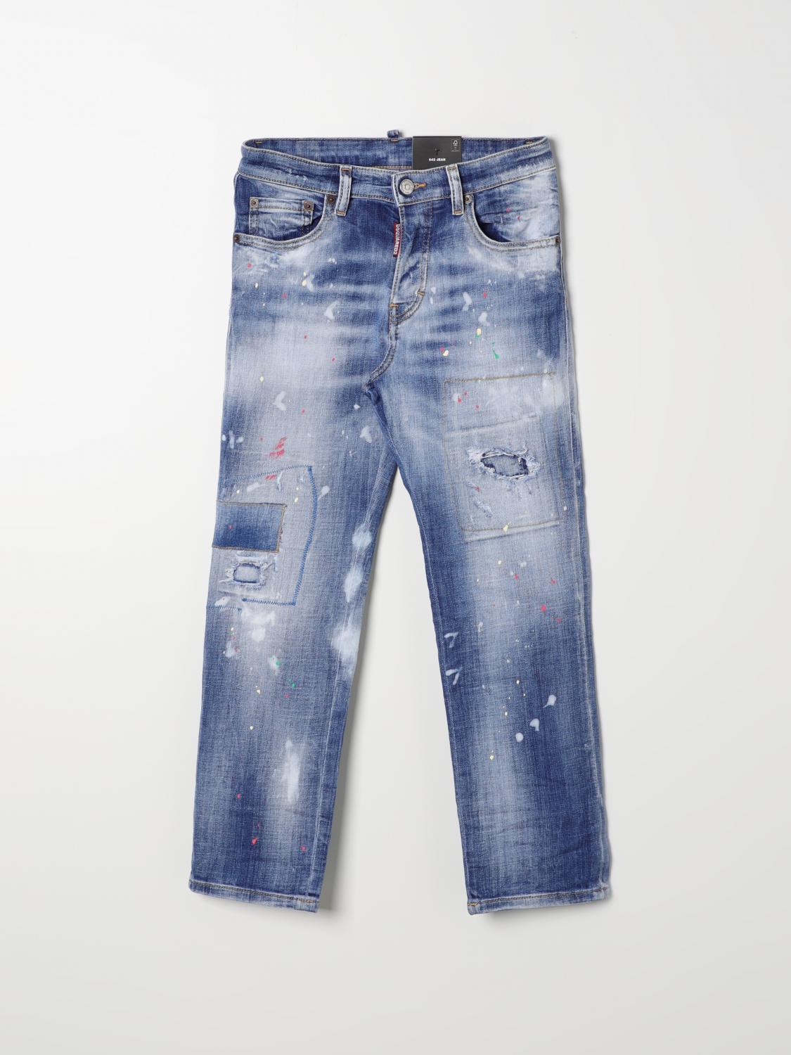 Dsquared2 Junior Pants  Kids Color Denim In Denim