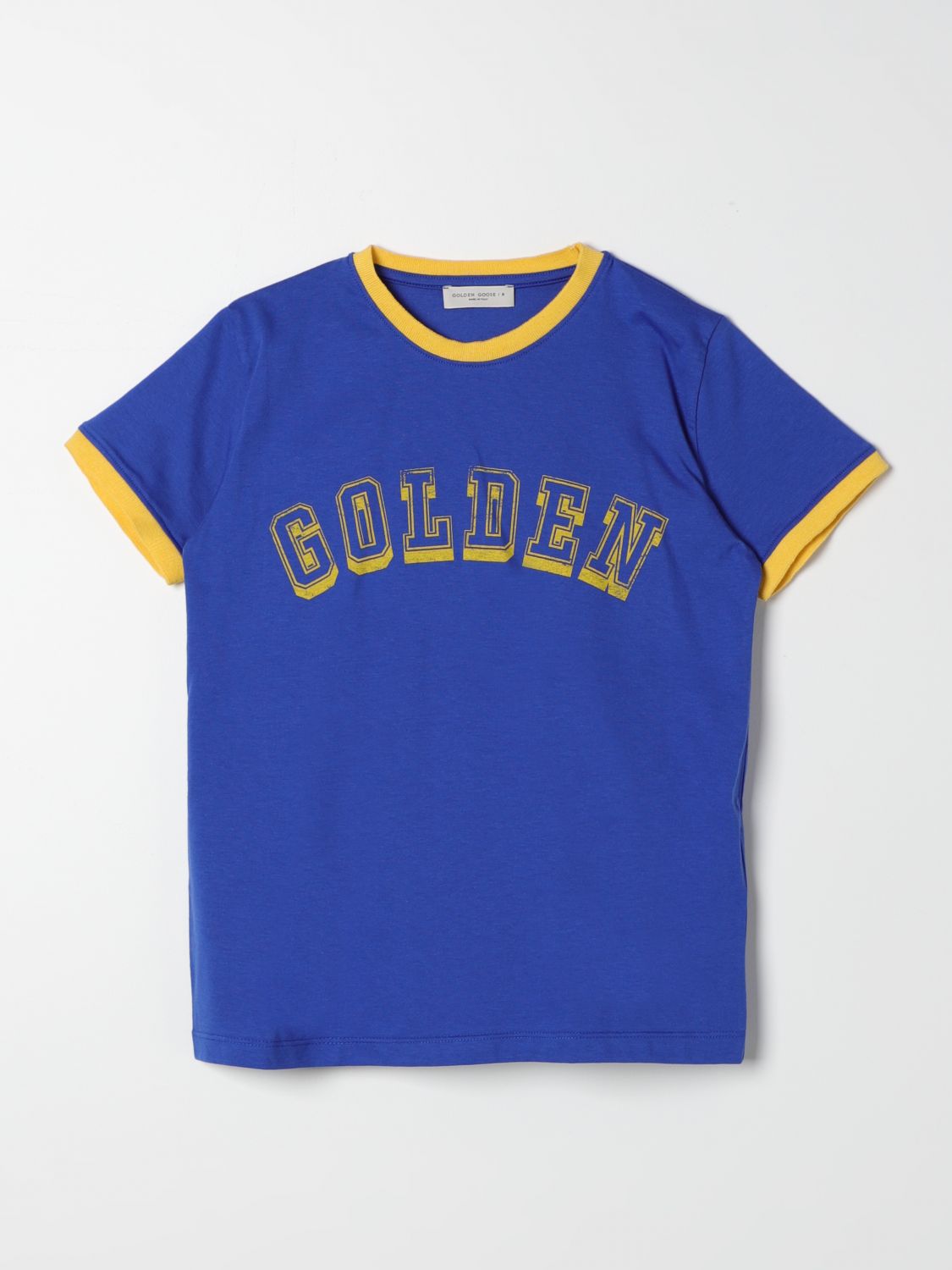 Shop Golden Goose T-shirt  Kids Color Blue