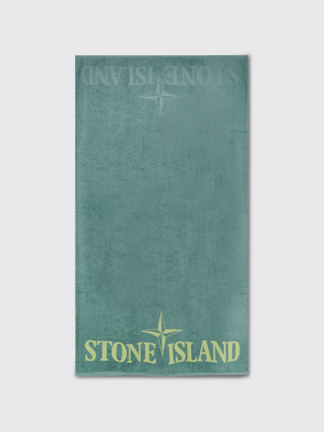 Shop Stone Island Beach Towel  Men Color Green