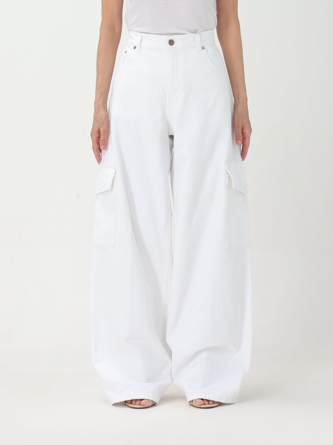 Shop Haikure Pants  Woman Color White