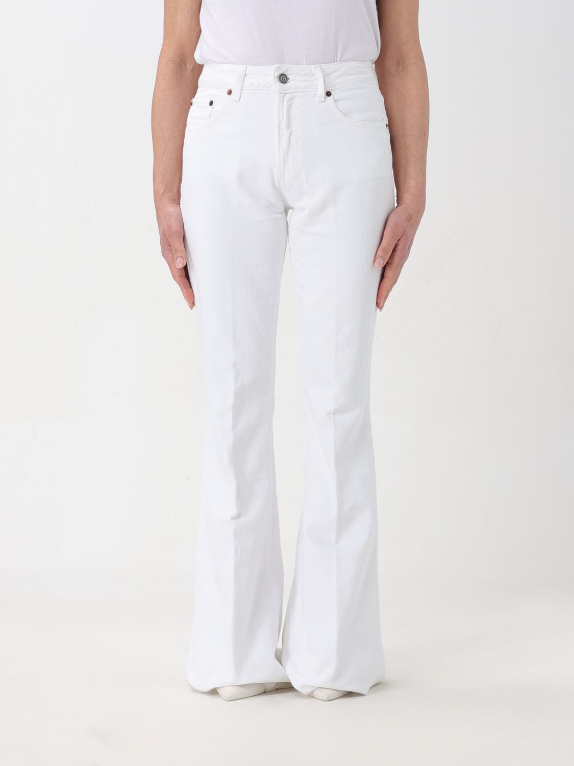 Shop Haikure Jeans  Woman Color White