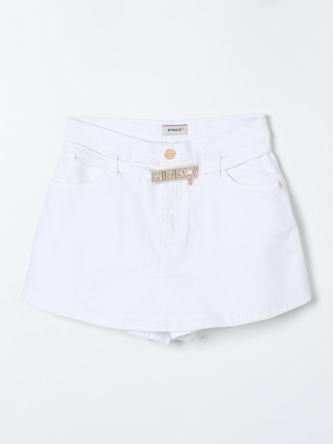 Shop Pinko Short  Kids Color White