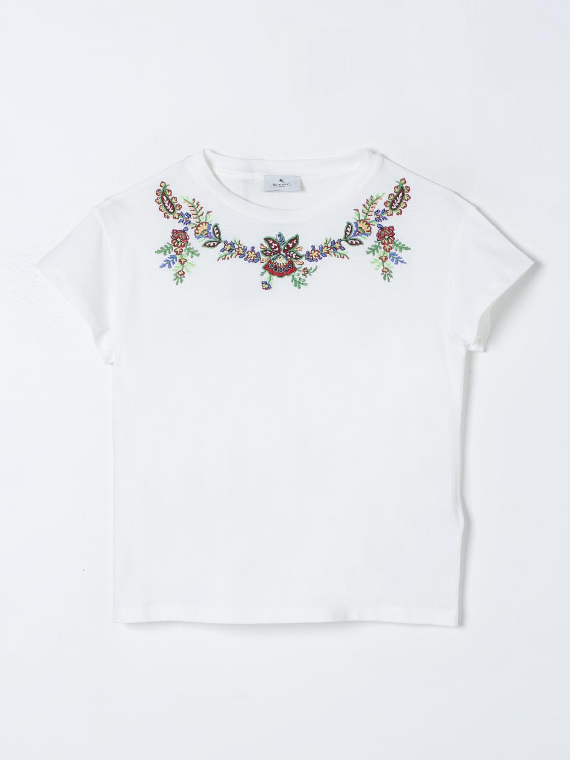 Shop Etro T-shirt  Kids Kids Color Ivory